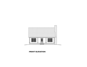 Charming 1,224 Sq Ft Cottage Plan with Front and Rear Porches