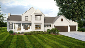 AJ7681-A Modern Farmhouse, 3 Bedrooms, 2.5 Bathrooms | Plan 1013 Exterior