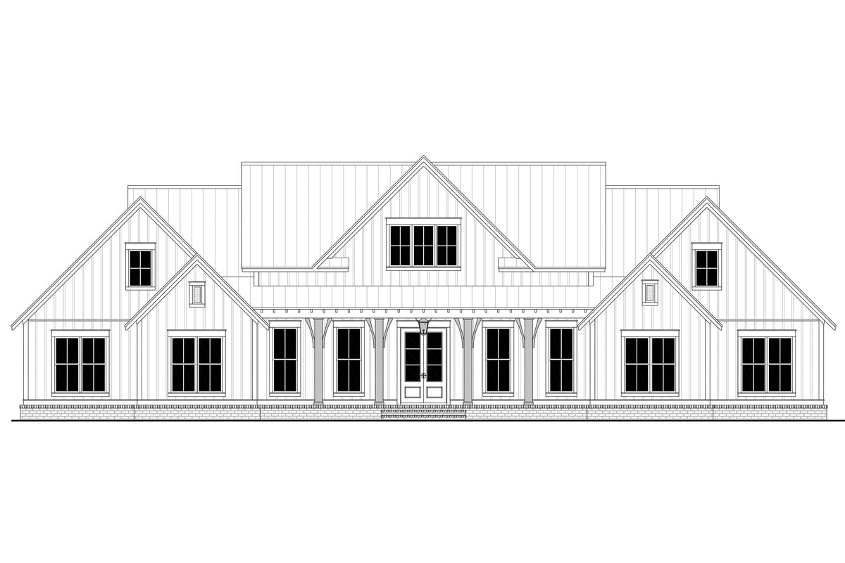 Hudson House Plan - Elevation Front
