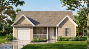 ST25088 Fabian 3 Bedrooms, 2 Bathrooms, One Story Ranch House Exterior 3