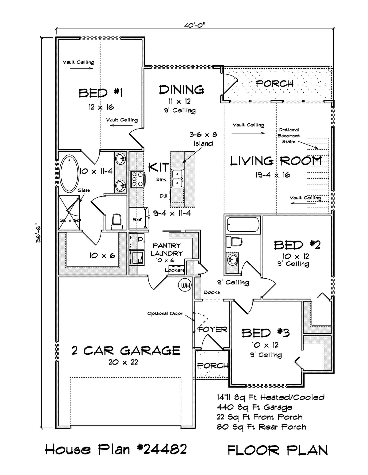 Fairmont House Main Floor Plan