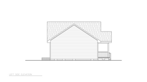 ST25080 Faith  1248 Ranch Style House 3 Beds, 3 Baths Left Side Elevation