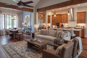 B7779-A Ranch House Great Room, 4 Bedrooms, 3.5 Bathrooms | Aurelius House Plan