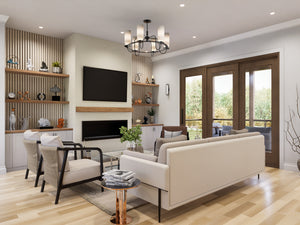Contemporary  1,801 Sq Ft House Plan, 3 Bedrooms, 2 Bathrooms with Walkout Basement and Expansive Outdoor Living | Urban Ridge