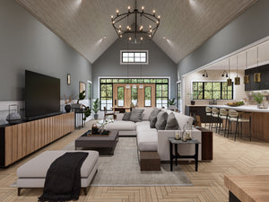 A7683-A Modern Farmhouse Family Room, 3 Bedrooms, 3.5 Bathrooms | Whitemoore A House Plan 