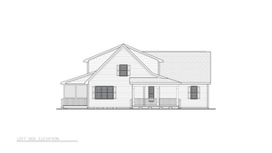 A8310-A Craftsman House, 3 Bedrooms, 2.5 Bathrooms | Farah House Plan Left Elevation