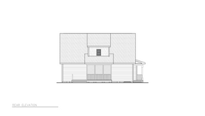 A8310-A Craftsman House, 3 Bedrooms, 2.5 Bathrooms | Farah House Plan Rear Elevation