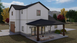 Spacious Two-Bedroom Barndominium with Porches and 3-Car Garage