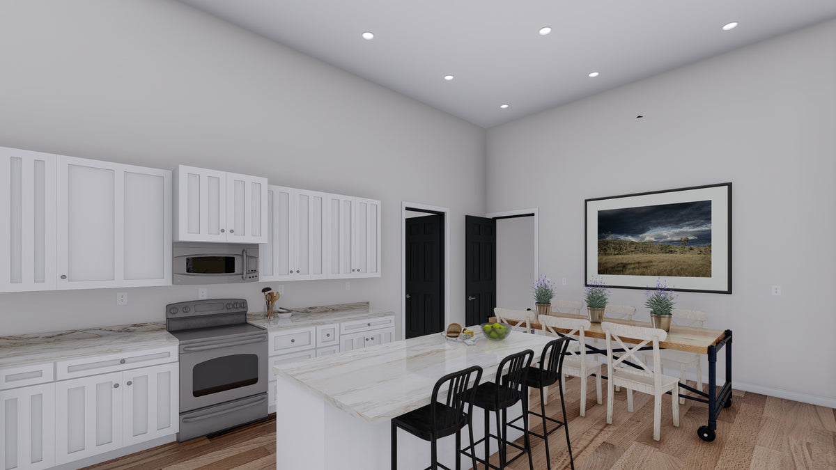 Spacious Two-Bedroom Barndominium with Porches and 3-Car Garage