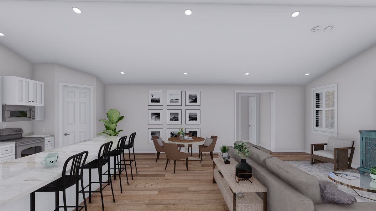 Spacious Two-Bedroom Barndominium with Porches and 3-Car Garage