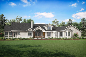 AM8285-A Country House, 4 Bedrooms, 5.5 Bathrooms | Louisville House Plan Exterior-2