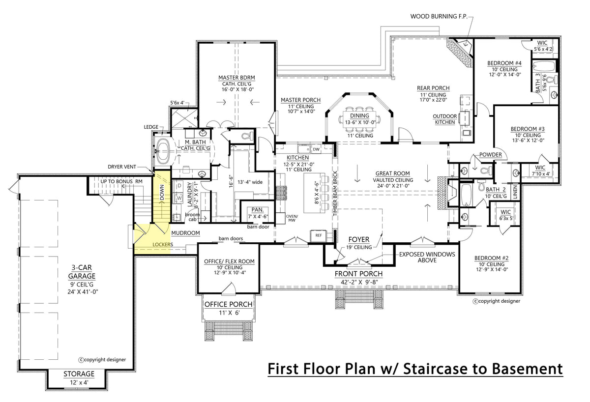 Tanglewood Basement Floor Plan