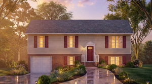 A8316-A Transitional House, 3 Bedrooms, 1.5 Bathrooms | Fisk House Plan Exterior 