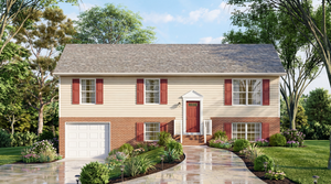 A8316-A Transitional House, 3 Bedrooms, 1.5 Bathrooms | Fisk House Plan Exterior-3