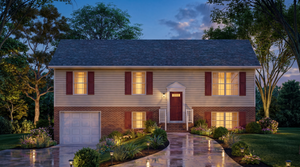 A8316-A Transitional House, 3 Bedrooms, 1.5 Bathrooms | Fisk House Plan Exterior-2