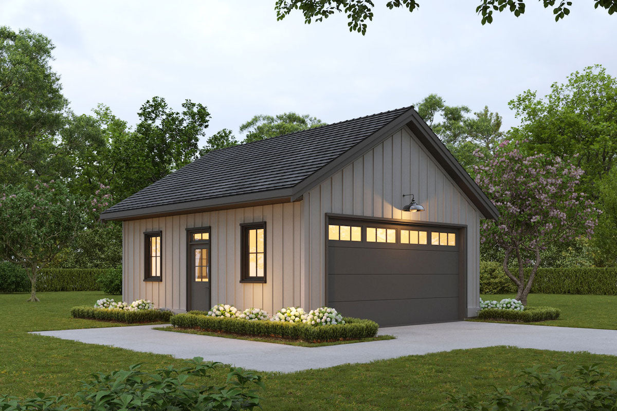 Compact One-Bay Garage with Functional Design-272 Sq.ft