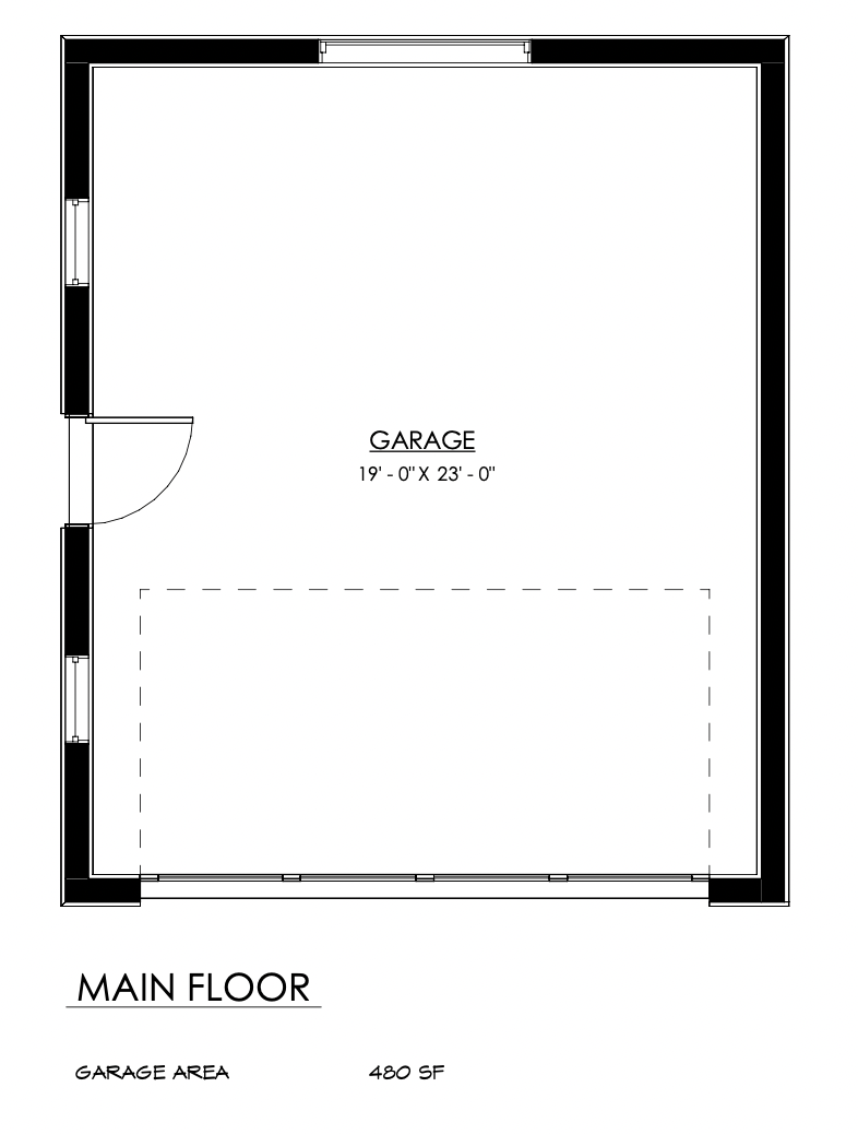 Foothill Garage Main Floor Plan