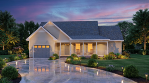 A8320-A Contemporary House, 3 Bedrooms, 2 Bathrooms | Foxfire House Plan Exterior-3