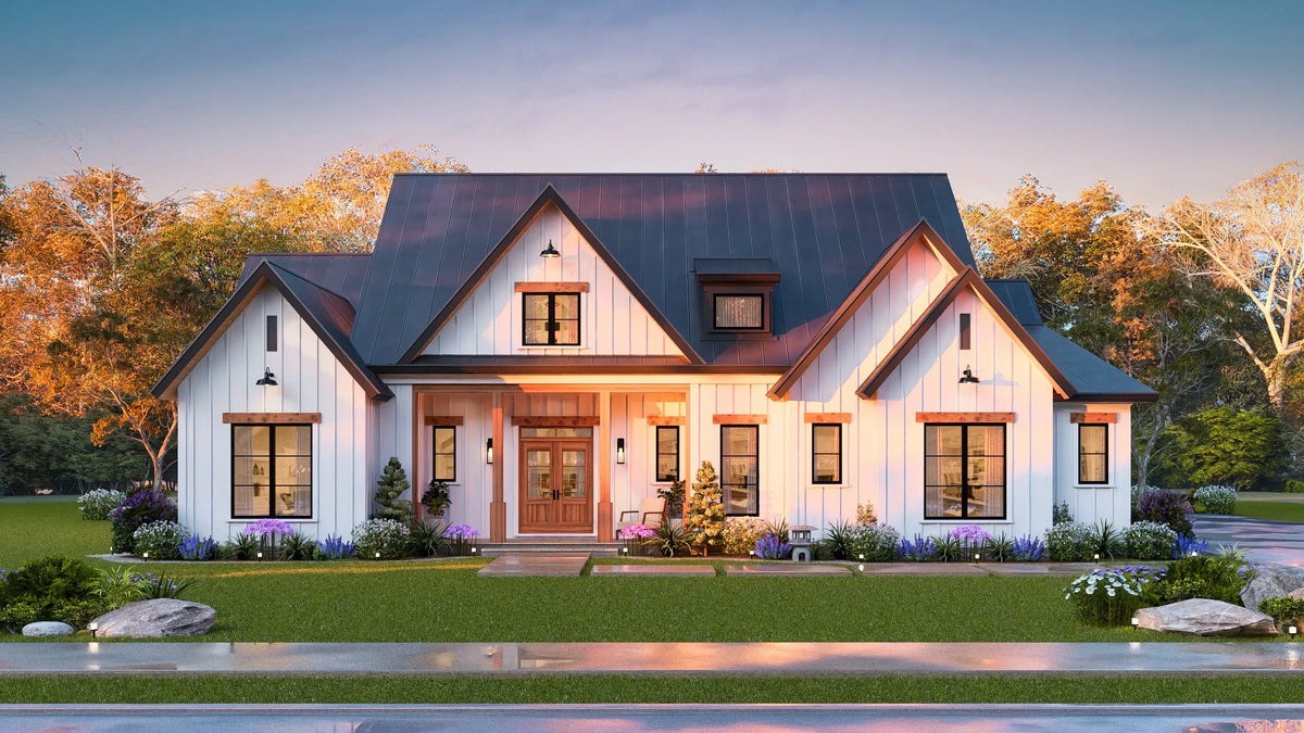 A7572-A Modern Farmhouse, 3 Bedrooms, 3.5 Bathrooms | Sweet Maple House Exterior-7