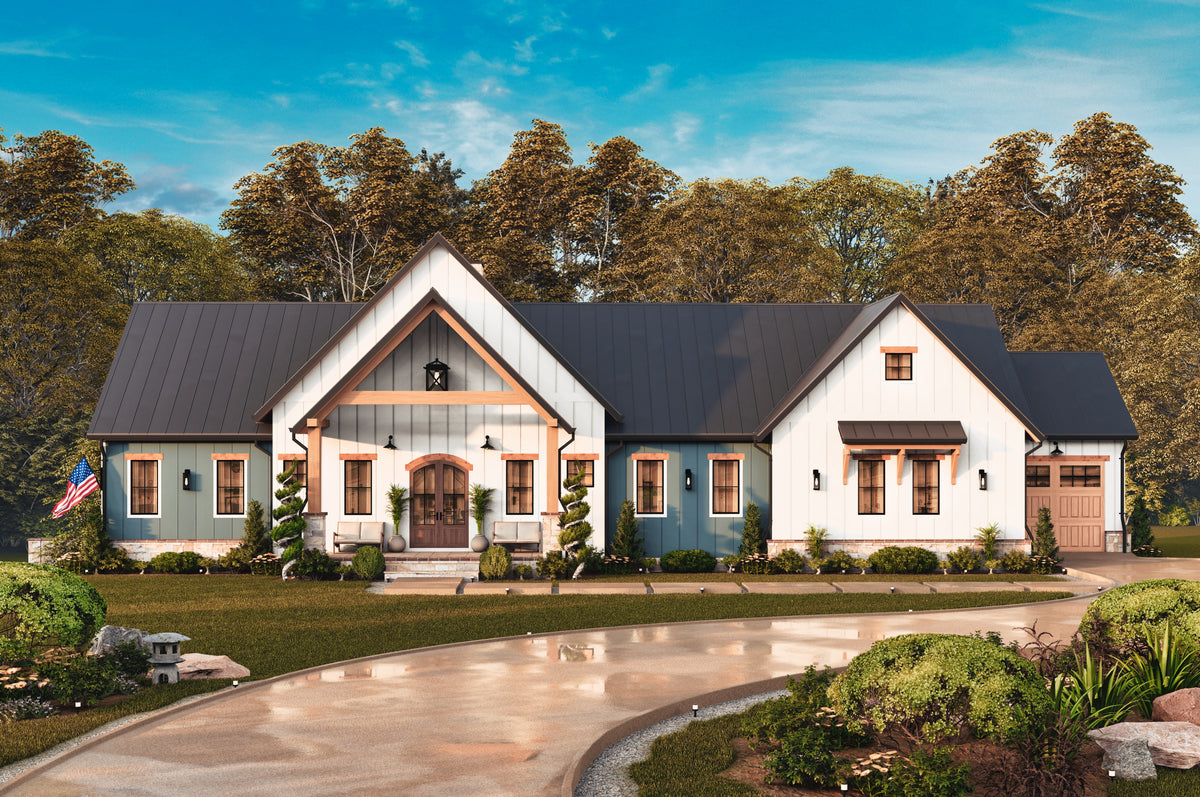 A7897-A Modern Farmhouse 3 Beds, 2 Baths Exterior-10