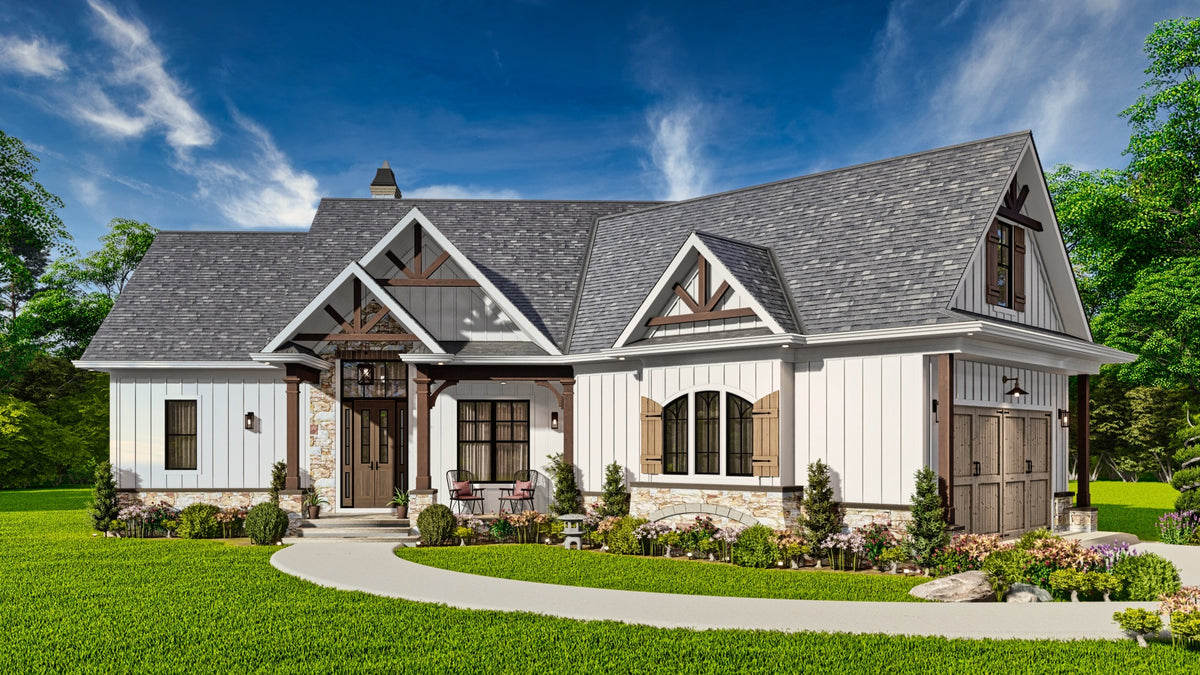 Mill Creek Cottage A House Plan - Front