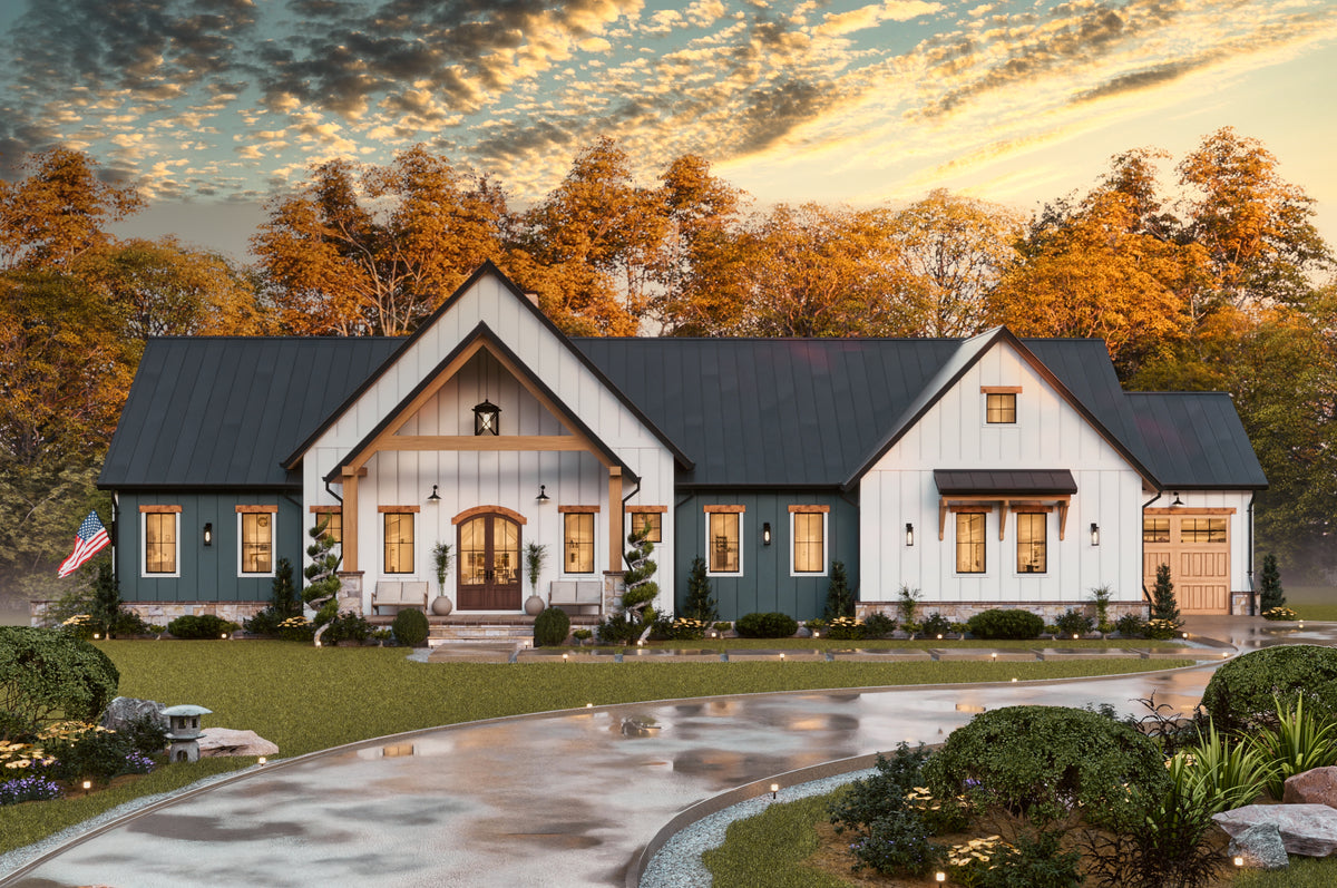 A7897-A Modern Farmhouse 3 Beds, 2 Baths Exterior-11