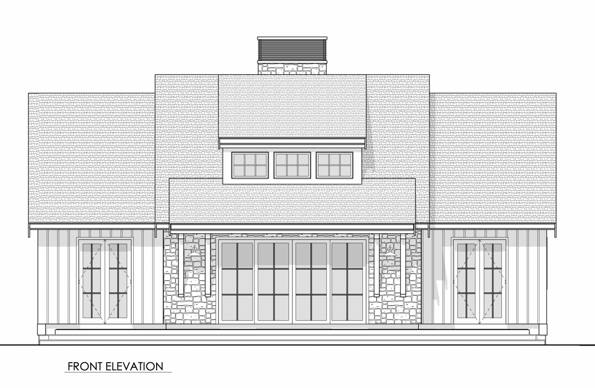 One Story Craftsman cottage House with Two Bedrooms