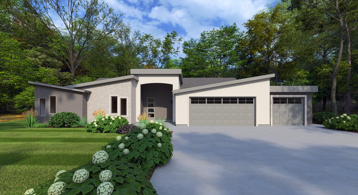 Stylish 4-Bedroom Ranch with Covered Porch and Modern Kitchen