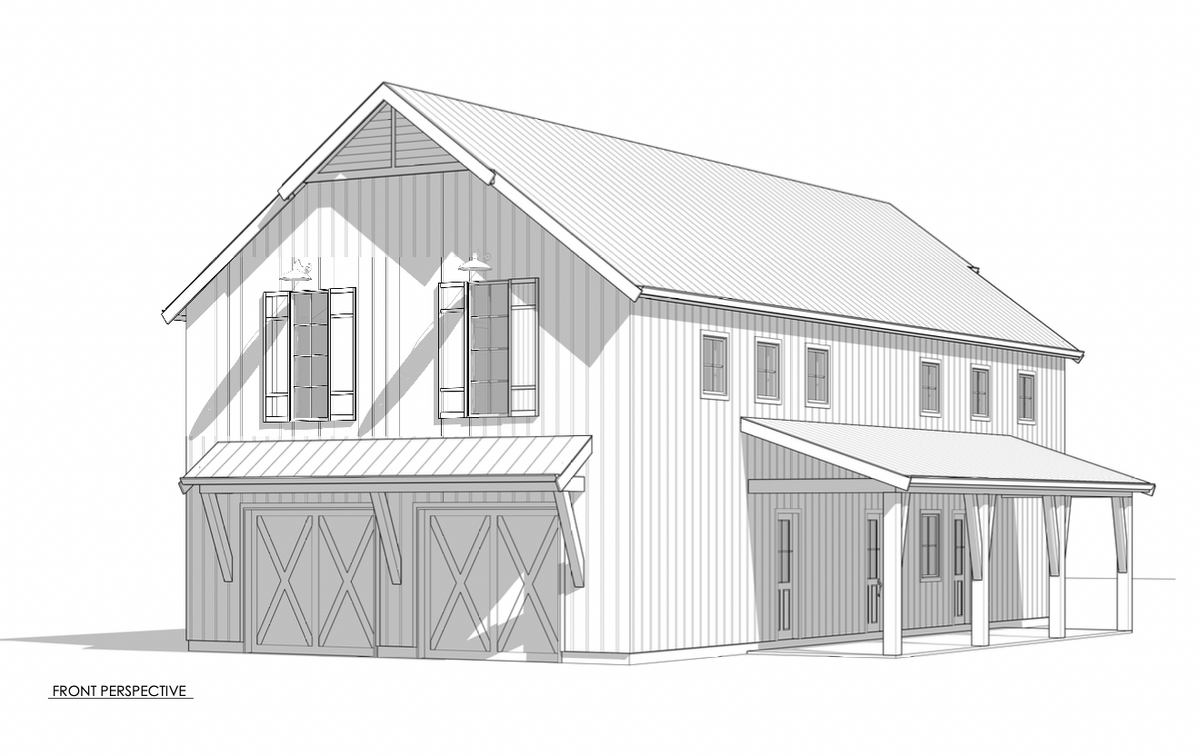 3450 Sq ft Farmhouse Plan with 4 Bedrooms