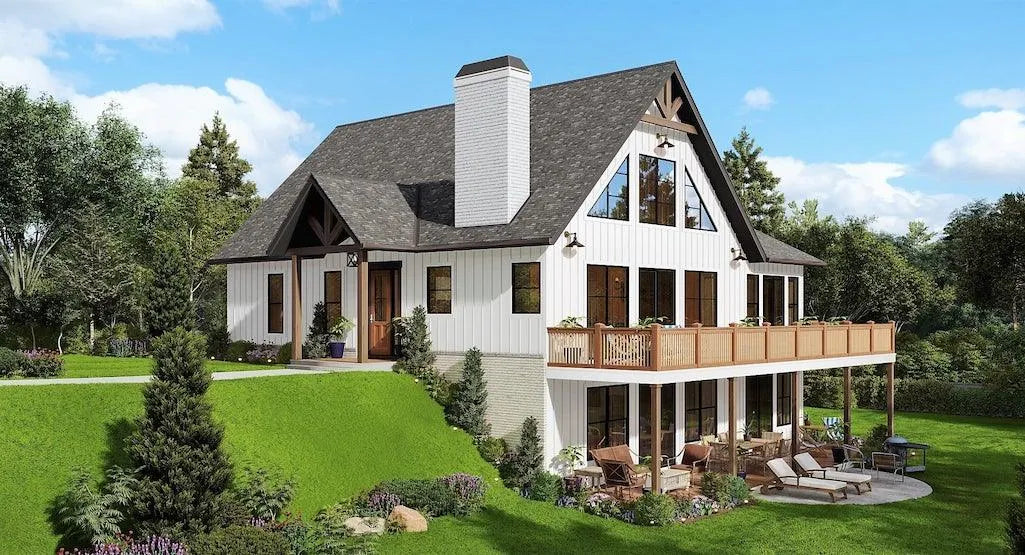 Pine Lake Cottage House Plan - Archival Designs House Plans