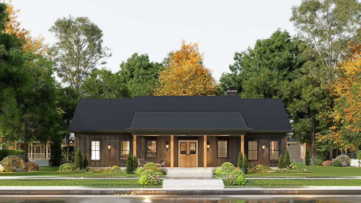 A7188-A Laurel Hill House Plan-Exterior-12