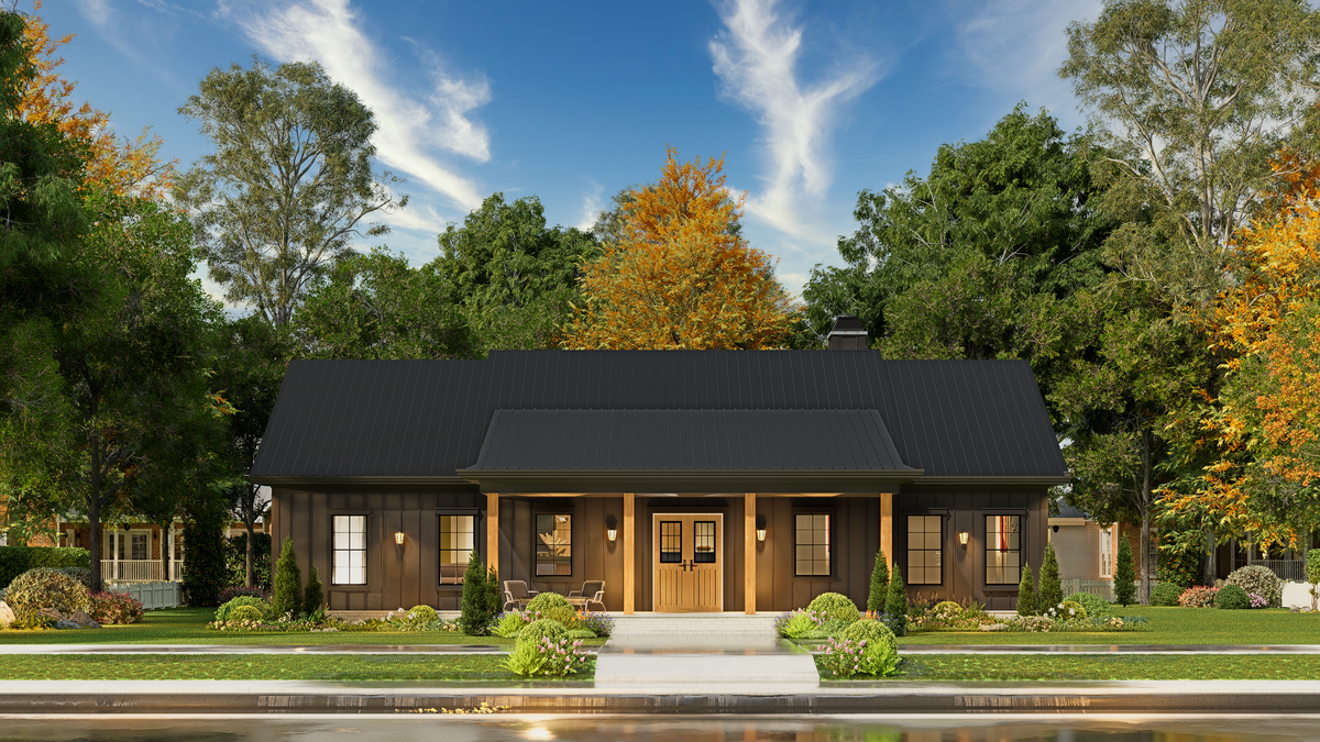 A7188-A Laurel Hill Plan - Modern Farmhouse Exterior3