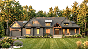 AJ8342-A Modern Farmhouse, 2 to 3 Bedrooms, 3.5 Bathrooms | Plan 1071 House Plan Exterior-3