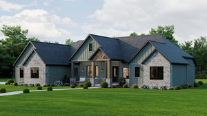 AJ7855-A Modern Farmhouse, 2 to 3 Bedrooms, 2.5 Bathrooms | Plan VD1066 Exterior-6