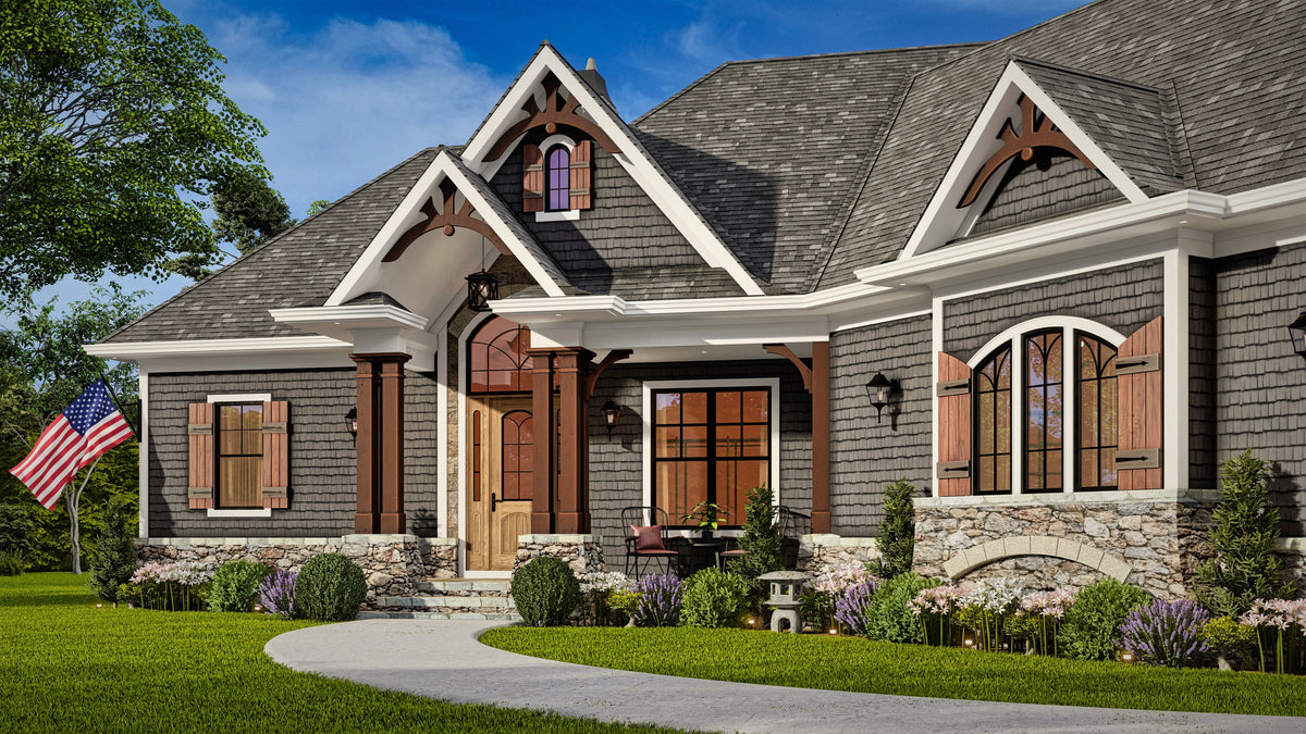 Charming 3-Bedroom, 2.5-Bath Home Plan with Bonus Room