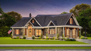 Charming 3-Bedroom, 2.5-Bath Home Plan with Bonus Room