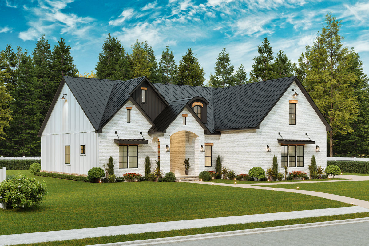 A7687-A Whitemoore B  Transitional House 3 Beds, 3 Baths, Exterior 2