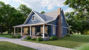 Cozy 2-Bedroom Home Plan with Office and Master Suite