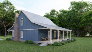 Cozy 2-Bedroom Home Plan with Office and Master Suite