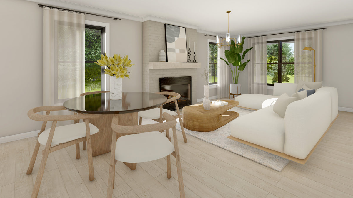 Cozy 2-Bedroom Home Plan with Office and Master Suite