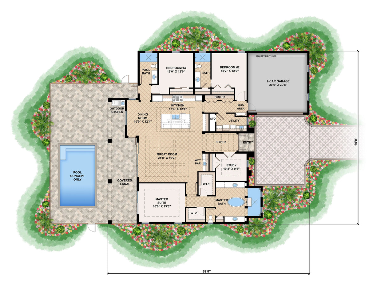 Athena House Plan - Archival Designs House Plans, floor plan