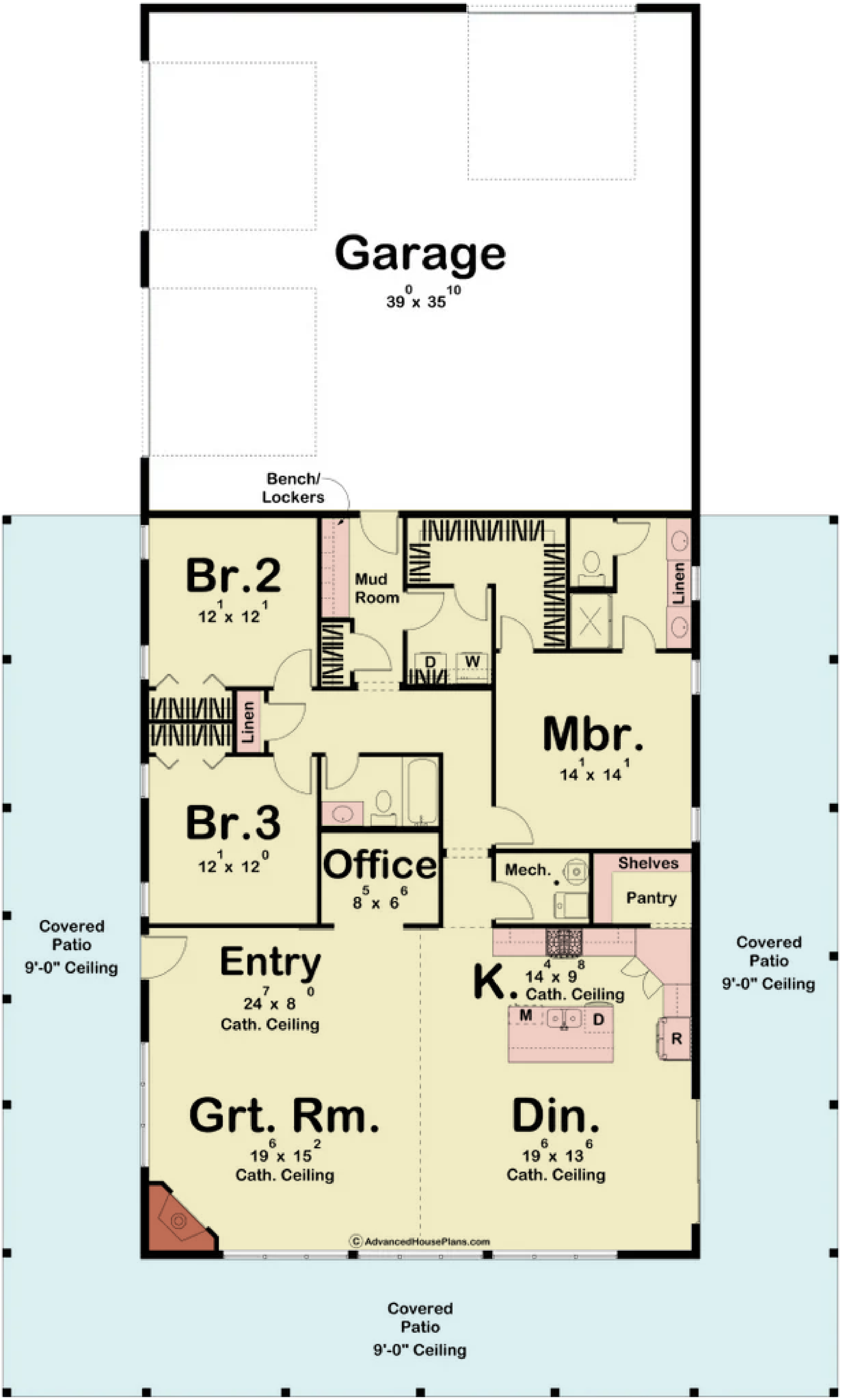 Red Rocks Barndominium - Archival Designs House Plans