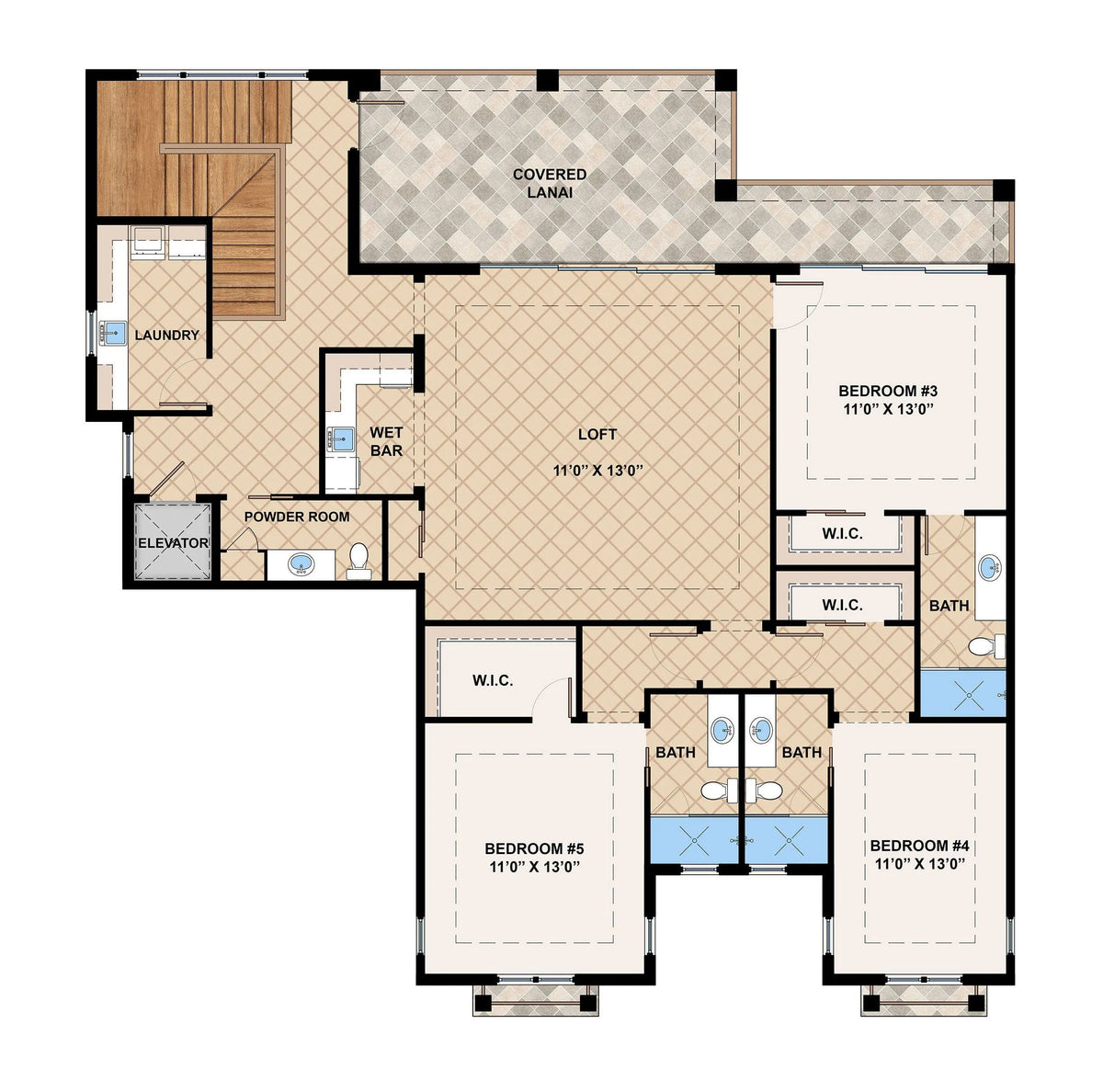 Bayport Second Floor Plan