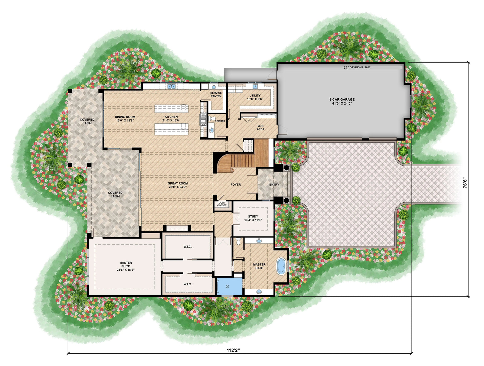 Arcadia House Plan - Archival Designs House Plans