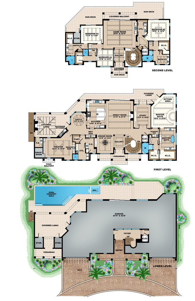 oceanside house main floor plan