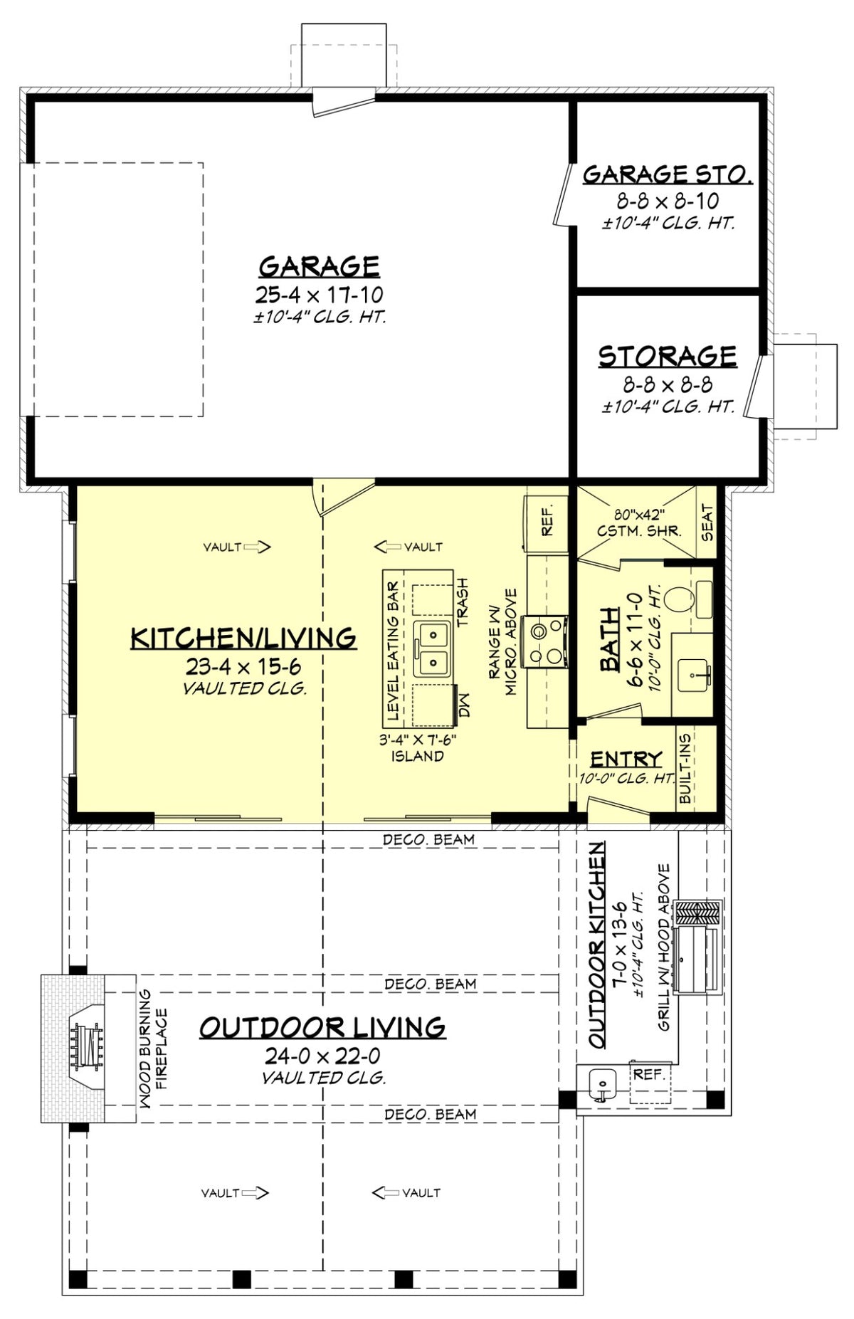 Bentley Pool House Plan Floor Plan - First