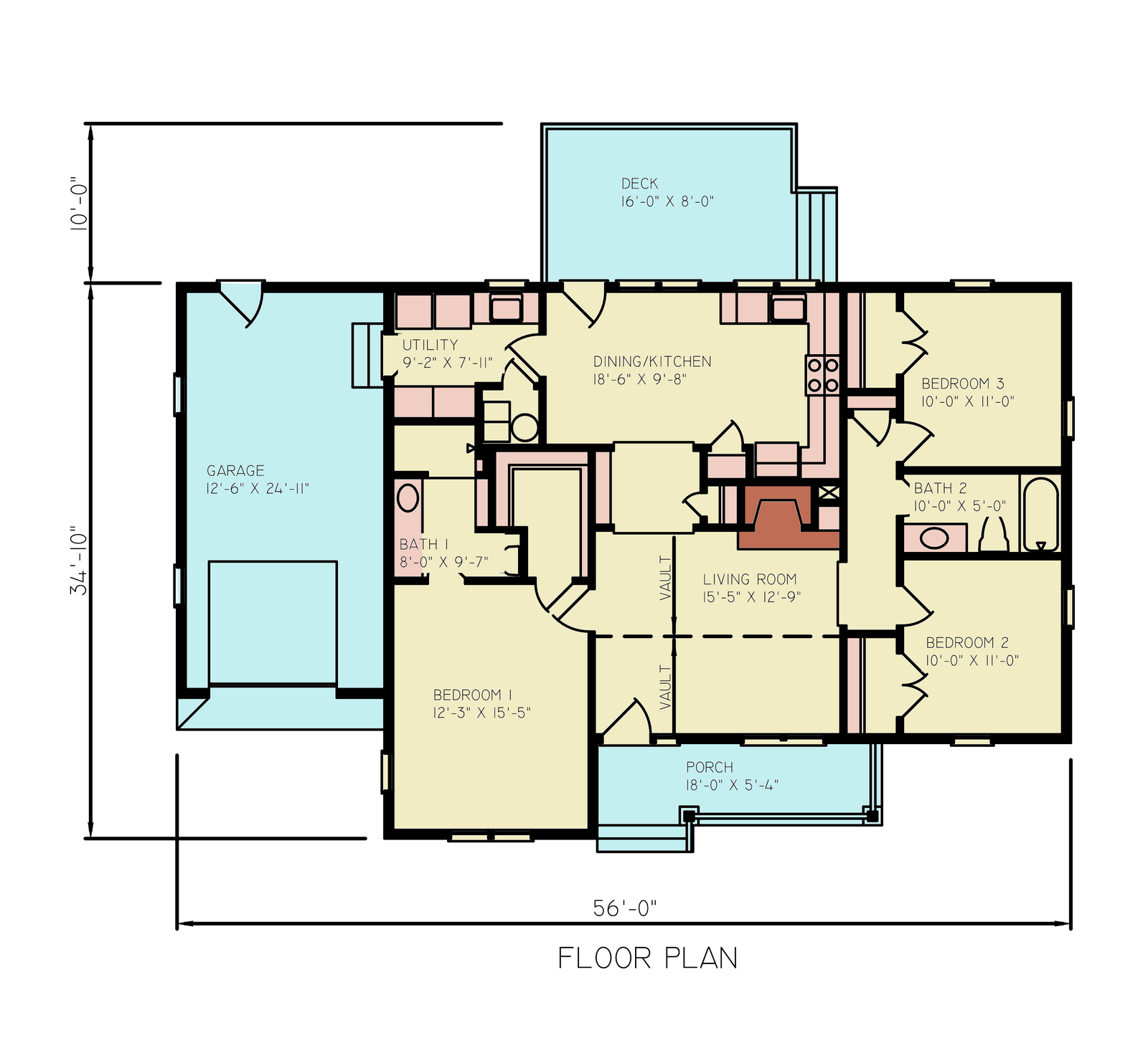 A7310-A Blues House Plan Traditional House Style