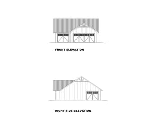 3-Car Detached Garage Plan with Side and Front Entry