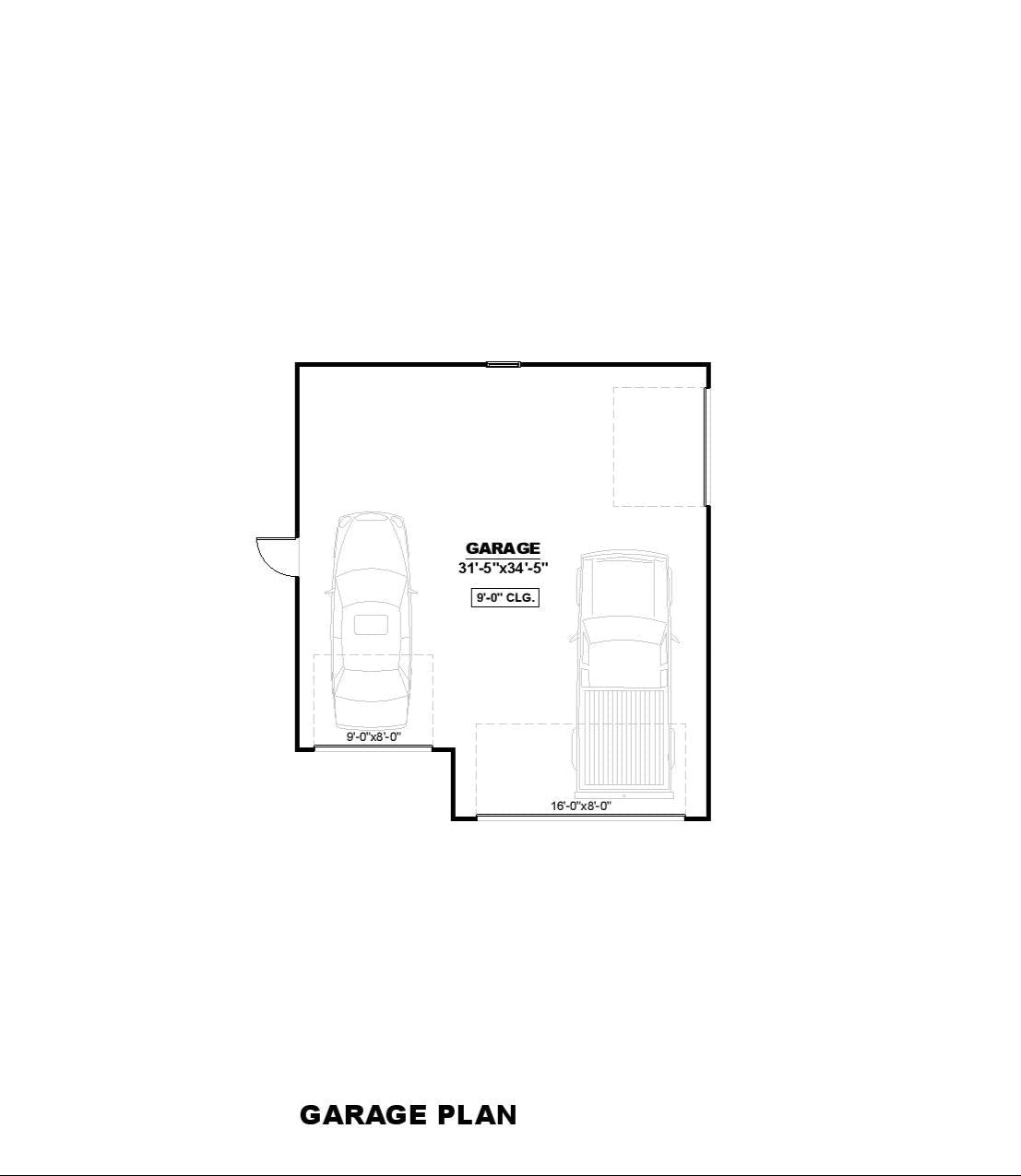 Garage Abrams Archival Designs Floor Plan