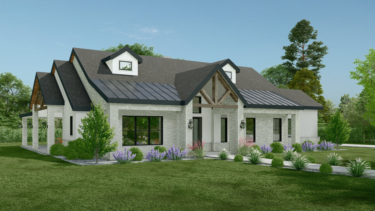 F8062-A Modern Farmhouse, 3 Bedrooms, 2.5 Bathrooms | Glen Rose Exterior-2